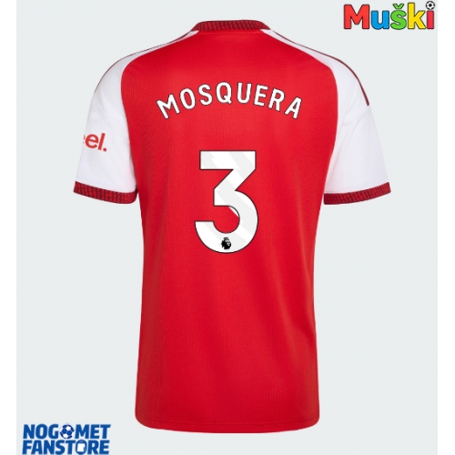 Arsenal Cristhian Mosquera #3 Domaci Dres 2026-27 Kratak Rukav